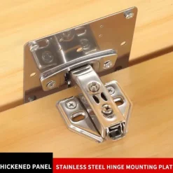 4Pcs Hinge Repair Plate Foldable Table Cabinet Door Hinger Cabinet Furniture Drawer Window Door Hinges Furniture Hardware Accessories