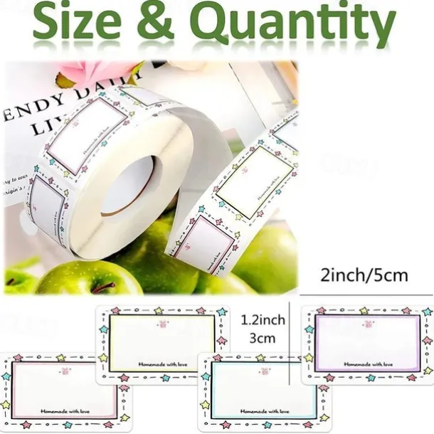 250pcs Holiday Kitchen Labels, Mark Sticker Self-Adhesive Sticker Label, Perfect for Decorating Jars & Seasoning Containers!