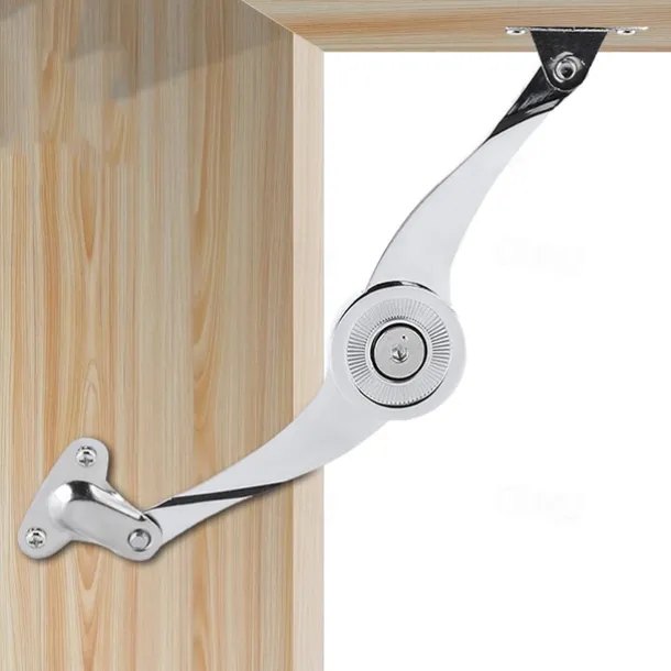 2Pcs Hydraulic Randomly Stop Hinges Kitchen Cabinet Door Adjustable Polish Hinge Furniture Lift Up Flap Stay Support Hardware