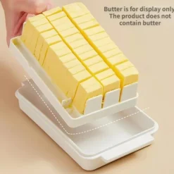 1PCS Keep Your Butter Fresh and Delicious with This Dividable Butter Pan and Lid!