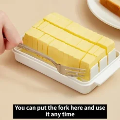 1PCS Keep Your Butter Fresh and Delicious with This Dividable Butter Pan and Lid!