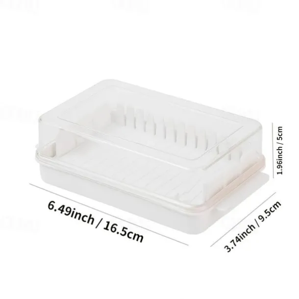 1PCS Keep Your Butter Fresh and Delicious with This Dividable Butter Pan and Lid!