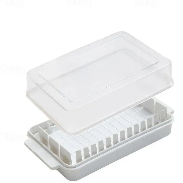 1PCS Keep Your Butter Fresh and Delicious with This Dividable Butter Pan and Lid!