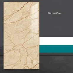 5pcs Kitchen Self-Adhesive Imitation Ceramic Tile Wall Sticker Bathroom Wall Renovation Anti Ugly Wallpaper Waterproof And Moisture-Proof Wallpaper