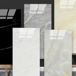 5pcs Kitchen Self-Adhesive Imitation Ceramic Tile Wall Sticker Bathroom Wall Renovation Anti Ugly Wallpaper Waterproof And Moisture-Proof Wallpaper