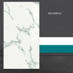 5pcs Kitchen Self-Adhesive Imitation Ceramic Tile Wall Sticker Bathroom Wall Renovation Anti Ugly Wallpaper Waterproof And Moisture-Proof Wallpaper