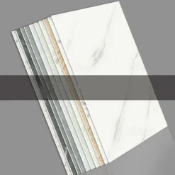 5pcs Kitchen Self-Adhesive Imitation Ceramic Tile Wall Sticker Bathroom Wall Renovation Anti Ugly Wallpaper Waterproof And Moisture-Proof Wallpaper