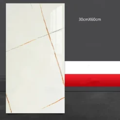 5pcs Kitchen Self-Adhesive Imitation Ceramic Tile Wall Sticker Bathroom Wall Renovation Anti Ugly Wallpaper Waterproof And Moisture-Proof Wallpaper