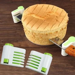 2pcs 5-Layer Bread Slicer and Cake Cutter - Creative Kitchen Tool for Effortless Slicing and Cutting - 1.96 x 1.77 Inches