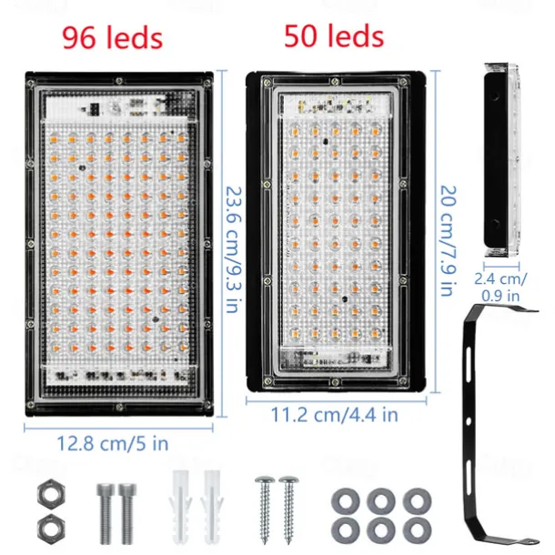 1/2pcs LED Plant Grow Lights Full Spectrum Bulb Phytolamp for Plants Light Hydroponic Lamp Greenhouse Flower Seed Grow Tent