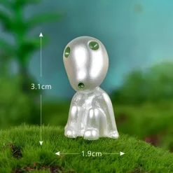 5pcs Luminous Tree Elves Spirit Princess Mononoke Micro Landscape Figure Ornament Glowing Miniature Gardening Potted Decor