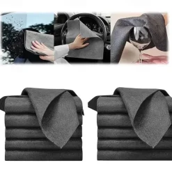 10pcs Magic Cloth Glass Cloth No Trace No Watermark Cleaning Cloth Cleaning Tool Microfiber Rag Quickly Clean Towels Scouring Pad