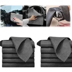 10pcs Magic Cloth Glass Cloth No Trace No Watermark Cleaning Cloth Cleaning Tool Microfiber Rag Quickly Clean Towels Scouring Pad