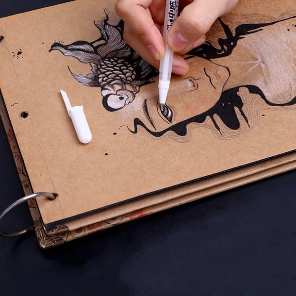 3pcs Marker Highlighter White Markers White Gel Pen For Art Markers Comic Drawing Supplies