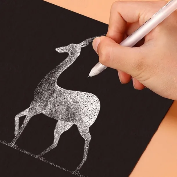 3pcs Marker Highlighter White Markers White Gel Pen For Art Markers Comic Drawing Supplies