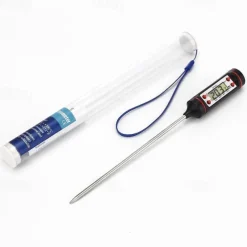 1pcs Meat Thermometer Digital BBQ Thermometer Electronic Cooking Food Thermometer Probe Water Milk Kitchen Oven Thermometer Tools