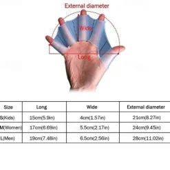 2Pcs Men Women Child Silicone Swim Pool Sports Professional Training Swimming Half Finger Hand Fins Webbed Gloves Paddles Equipment