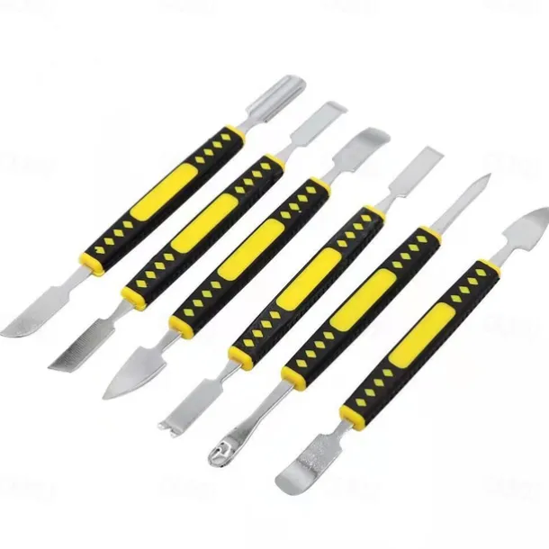 6pcs Metal Crowbar Set, Small Metal Spudgers, Opening Pry Tools, Disassembly Tools For Mobile Phones And Digital Home Appliances