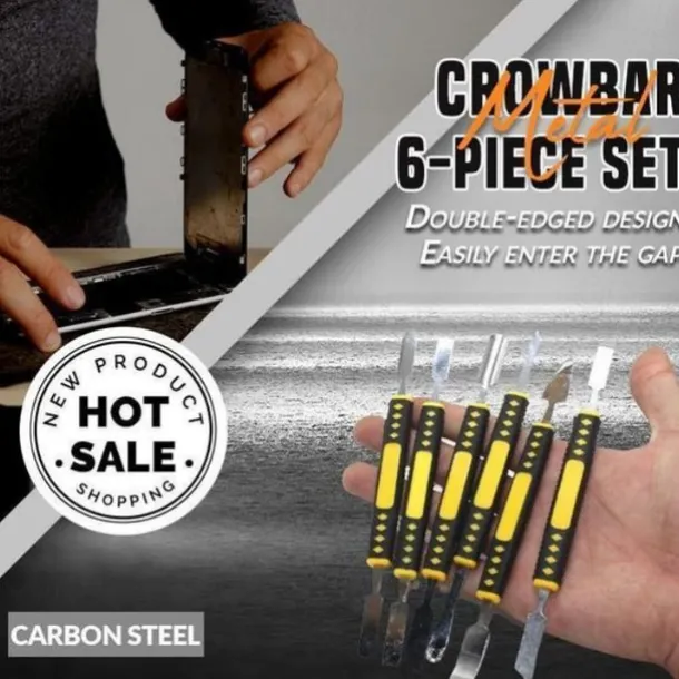 6pcs Metal Crowbar Set, Small Metal Spudgers, Opening Pry Tools, Disassembly Tools For Mobile Phones And Digital Home Appliances