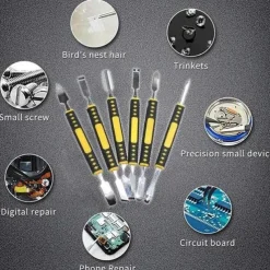 6pcs Metal Crowbar Set, Small Metal Spudgers, Opening Pry Tools, Disassembly Tools For Mobile Phones And Digital Home Appliances