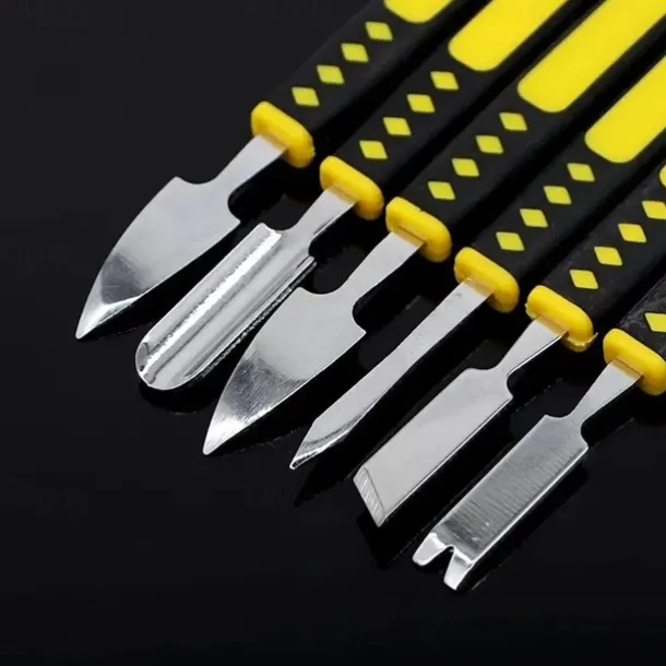 6pcs Metal Crowbar Set, Small Metal Spudgers, Opening Pry Tools, Disassembly Tools For Mobile Phones And Digital Home Appliances