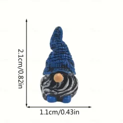 7pcs Mini Gnome Statue Set – Charming Resin Garden Figurines for Fairy Garden, Planters, and Home Décor – Perfect for Outdoor Halloween and Rustic Themes