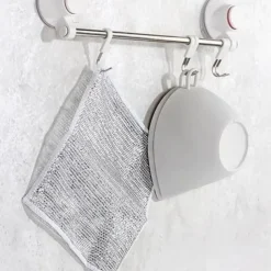 10/20/50pcs Multipurpose Wire Dishwashing Rags for Wet and Dry 2025 New Multifunctional Non-scratch Wire Dishcloth,Scrubs and Cleans for Dishes, Stove Tops, Easy Rinsing, Machine Washable