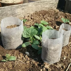 100pcs Nursery Growing Bags, Non-Woven Fabric Seedlings Grow Bag For High Seedling Survival Rate, Plant Bags For Planting, Garden Seed Starters Pouch