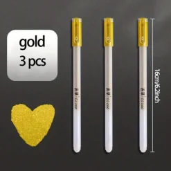 3pcs of Bright White Highlighter Pens - Make Your Writing Stand Out!