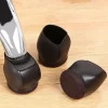 5pcs Office Chair Caster Wheel Cups, Furniture Felt Caster Leg Cases Covers, Anti Slip Stoppers, Hard Wood Floor Carpet Tile Protector Pad Mat For Bed, Desk, Sofa, Computer Gaming Chairs