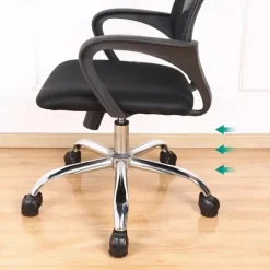 5pcs Office Chair Caster Wheel Cups, Furniture Felt Caster Leg Cases Covers, Anti Slip Stoppers, Hard Wood Floor Carpet Tile Protector Pad Mat For Bed, Desk, Sofa, Computer Gaming Chairs