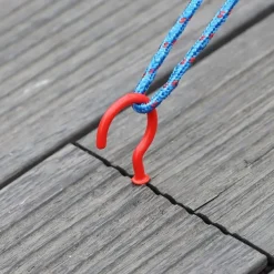 10PCS Outdoor camping deck nail camping canopy windproof ground nail tent wooden board thread question mark type ground nail hook nail