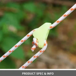 10pcs Outdoor Luminous Rope Buckle Fluorescent Tent Triangle Buckle