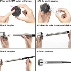 12pcs Outdoor Pathway Lights Solar Garden Light Waterproof LED Solar Lawn Light Garden Deck Walkway Solar Landscape Decoration Night Light