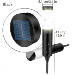 2pcs Pathway Lights Solar Outdoor Garden Lights Stainless Steel Waterproof LED Patio Light Villa Backyard Street Lighting Courtyard Landscape Decoration Lamp