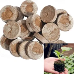 20pcs Peat Pellet Seed High Quality Plug Seed Starter Practical Pallet Seedling Block Soil Block Nutrient Soil Block