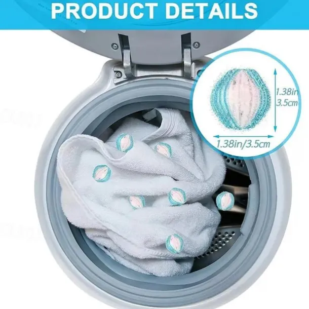 6pcs Pet Hair Remover For Laundry, Pet Hair Catcher, Lint Remover For Washing Machine