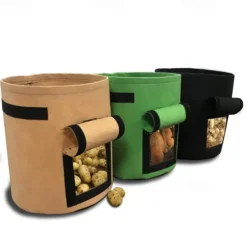 2pcs Plant Grow Bags Home Garden Potato Pot Greenhouse Vegetable Growing Bags Moisturizing jardin Vertical Garden Bag tools