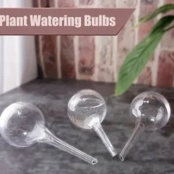 6pcs Plant Watering Globes Self Watering Bulbs PVC Automatic Watering Balls Plant Watering System Clear Plant Waterer For Indoor And Outdoor 5.1inch.zip