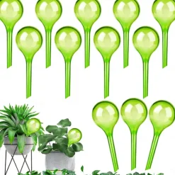 6pcs Plant Watering Globes Self Watering Bulbs PVC Automatic Watering Balls Plant Watering System Clear Plant Waterer For Indoor And Outdoor 5.1inch.zip