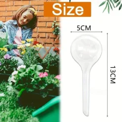 6pcs Plant Watering Globes Self Watering Bulbs PVC Automatic Watering Balls Plant Watering System Clear Plant Waterer For Indoor And Outdoor 5.1inch.zip