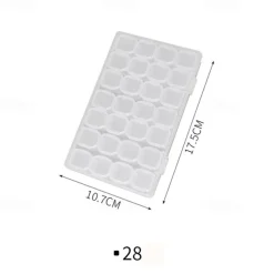 1PCS Portable Transparent Jewelry Box Earrings Necklace Earring Plate Color Storage Box Small And Exquisite Earrings Anti Oxidation Box