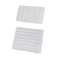 1PCS Portable Transparent Jewelry Box Earrings Necklace Earring Plate Color Storage Box Small And Exquisite Earrings Anti Oxidation Box