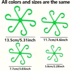 4pcs Premium Plant Support Kit Adjustable Stem Hooks for Easy Gardening & Tying Ideal for Monstera & Long-Stemmed Plants