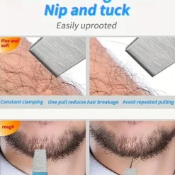 4pcs Professional Precision Slant And Pointed Tip Tweezers Set Eyebrow Plucker Tools For Ingrown Hair, Hair Removal Tweezers With Leather