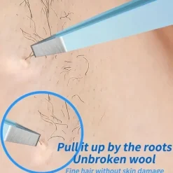 4pcs Professional Precision Slant And Pointed Tip Tweezers Set Eyebrow Plucker Tools For Ingrown Hair, Hair Removal Tweezers With Leather