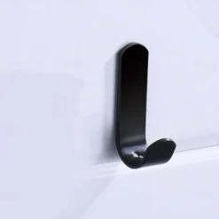 5pcs Punching Free Clothes Bag Hook Powerful Door Back Clothes and Hats Hanging Rack Wall Storage Bathroom Adhesive Hook Wall Hanging Wall