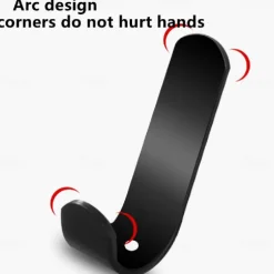 5pcs Punching Free Clothes Bag Hook Powerful Door Back Clothes and Hats Hanging Rack Wall Storage Bathroom Adhesive Hook Wall Hanging Wall