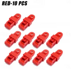 10PCS Push-Pull Tent Clips Tent Attachment Clips Outdoor Camping Tent Hooks Windproof Strap Barb Clips