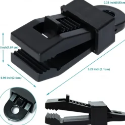 10PCS Push-Pull Tent Clips Tent Attachment Clips Outdoor Camping Tent Hooks Windproof Strap Barb Clips